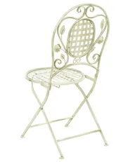 Set of 2 Garden Chairs BIVIO Folding Metal Light Green_806658