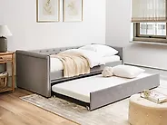 Trundle Bed Fabric LIBOURNE 90 x 200 cm (EU Single) Light Grey_1169896