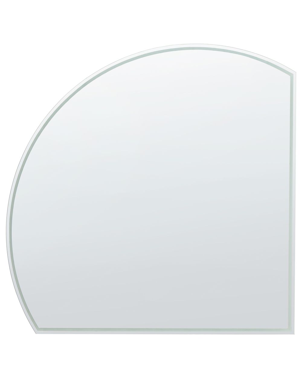 LED-Badezimmer-Spiegel OZENAY 100 cm 100 cm Silber