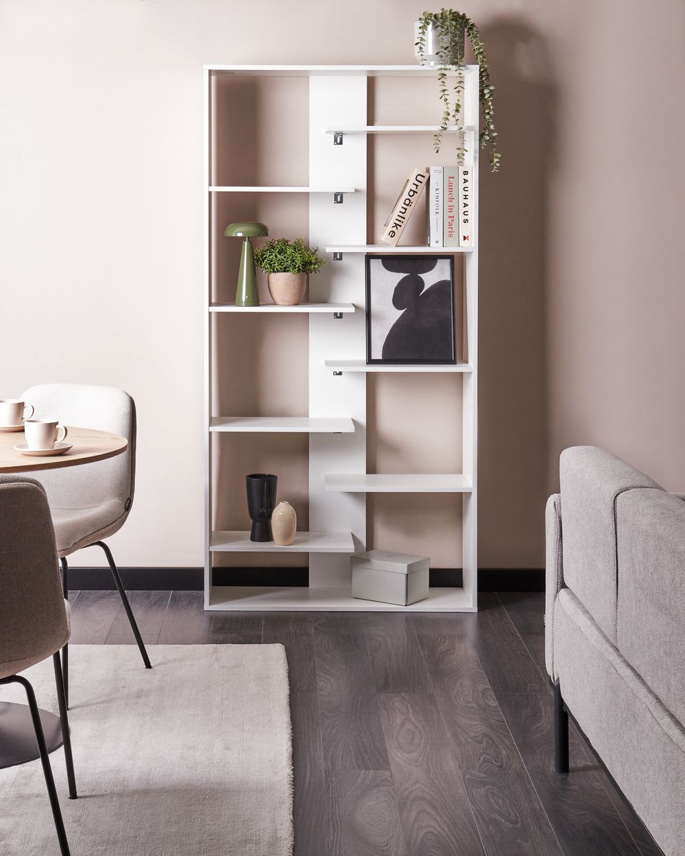Estante com 8 prateleiras FONTAS 180 cm Branco