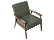 Set da salotto 6 posti ESRUM Tessuto Marrone scuro/Verde_1014971