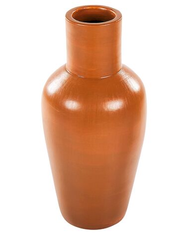 Terakotová dekorativní váza 37 cm oranžová KARFI