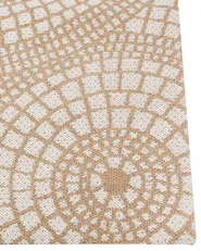 Tappeto ARIBA Bianco Beige 160 x 230 cm Iuta_852819