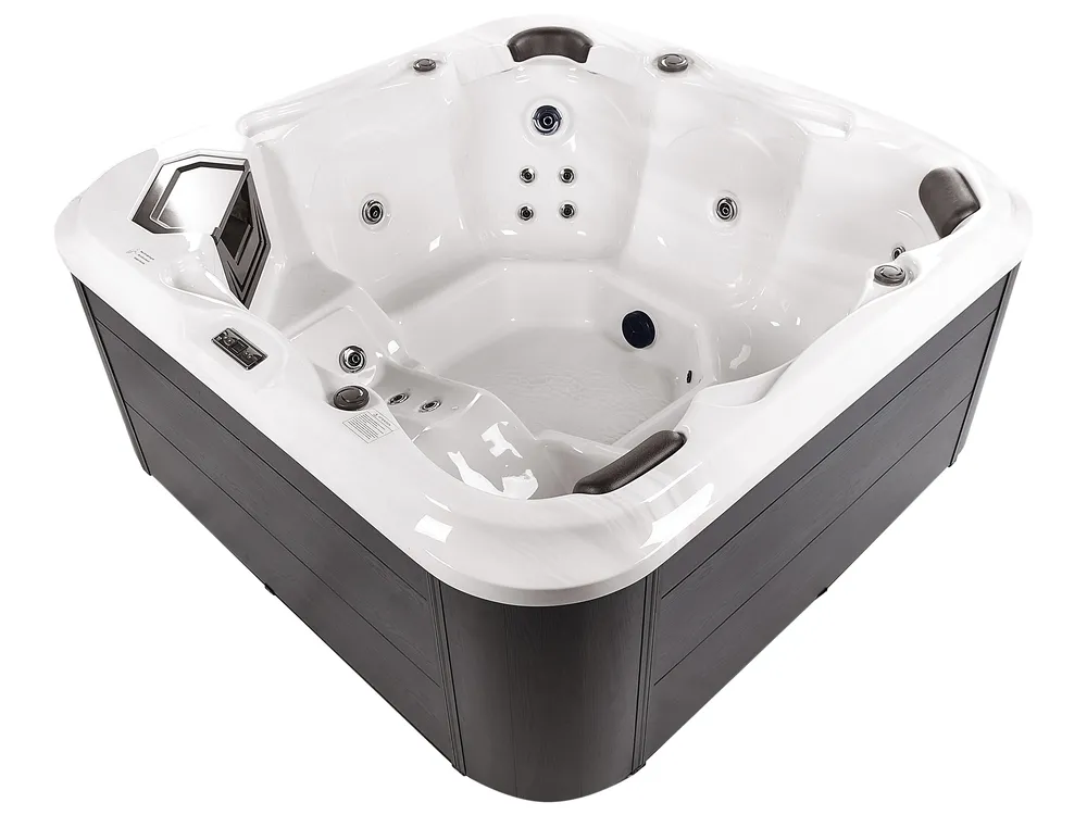 Outdoor Hot Tub with LED TULAROSA White_898276