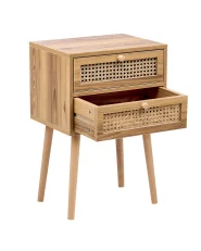 Bedside Table BUTTE Light Brown_975693