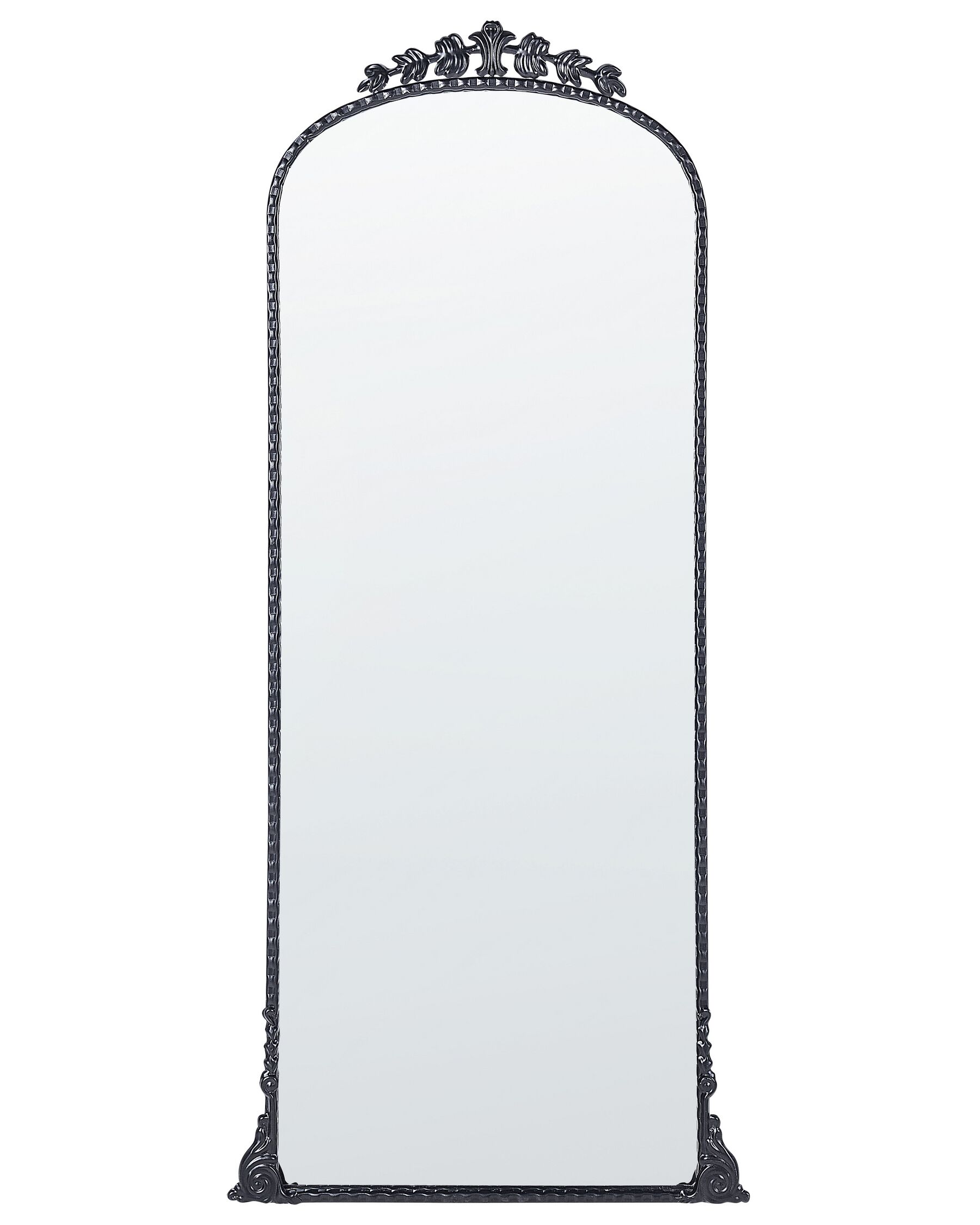 Espejo de pared de metal negro 51 x 114 cm LIVRY_900185