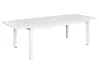Mesa de jardín extensible SKALOMA 180/240 cm 90 cm Metal Blanco