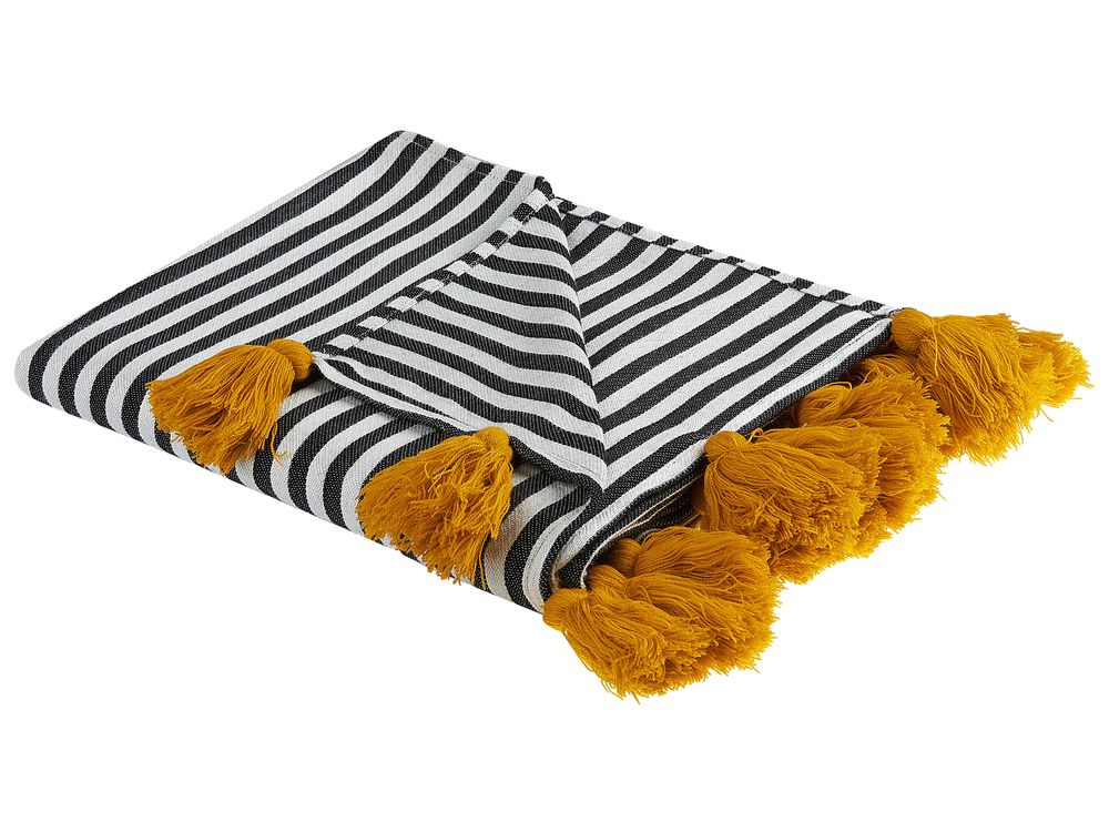 Black and white striped throw blanket 2025