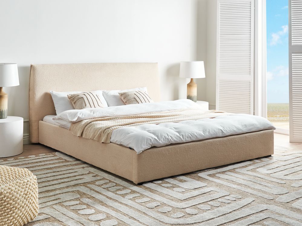 Waterbed Boucle LAVAUR 180 x 200 cm (EU Super King) Beige