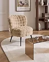 Armchair VOSS Faux Fur Beige