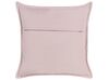 Set di 2 cuscini velluto rosa 60 x 60 cm EUSTOMA_877726