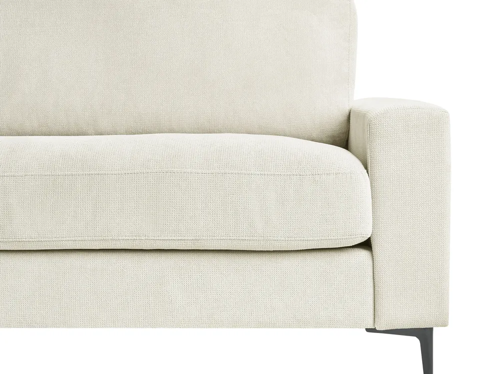 Corner Sofa 3 Seater MALOY Chenille Off-White Right Hand_893682