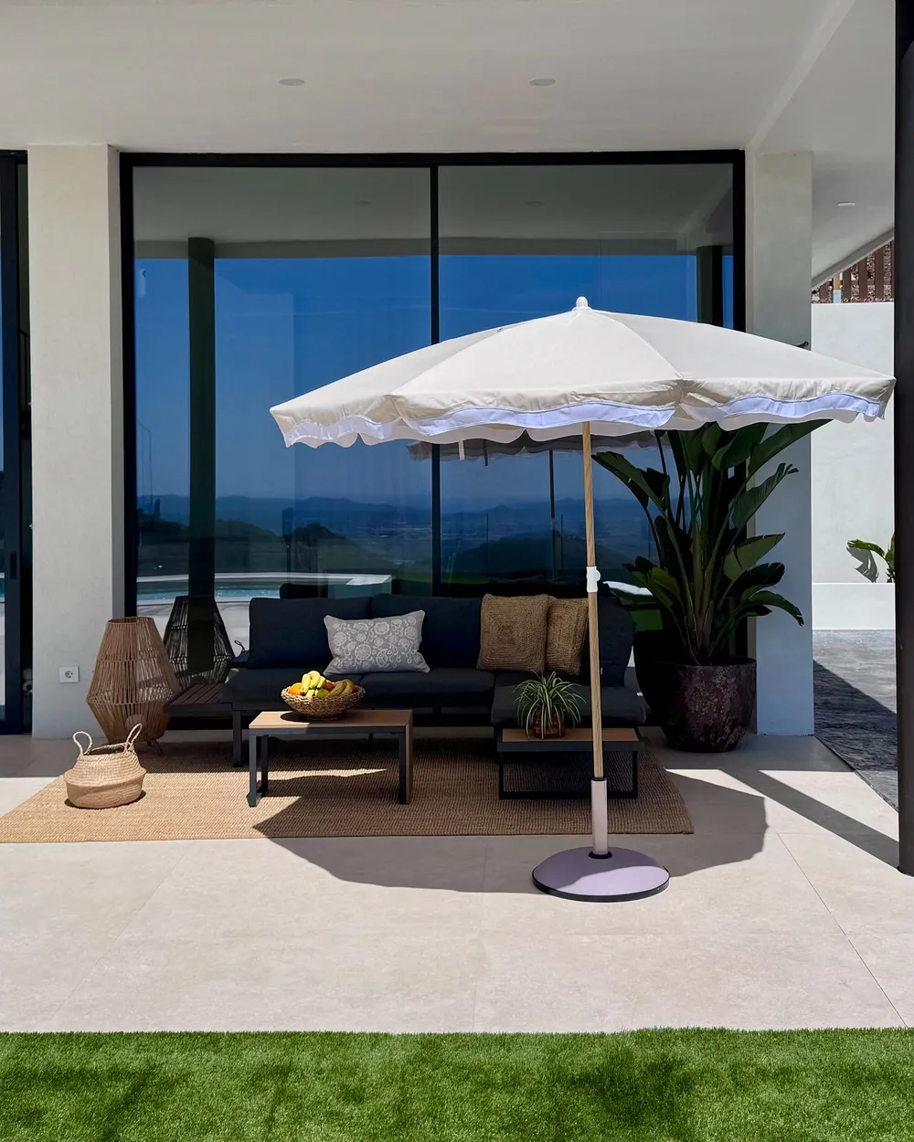Parasol Base CANZO Round Beige 25 kg_1107097