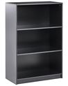 Regał na książki 3 półki ZEHNA 117 cm Czarny