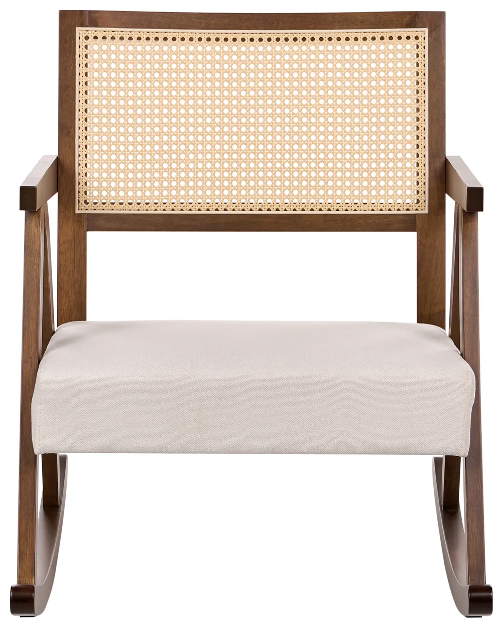 Rocking Chair RYA Wood Brown/ Light Beige_1070564