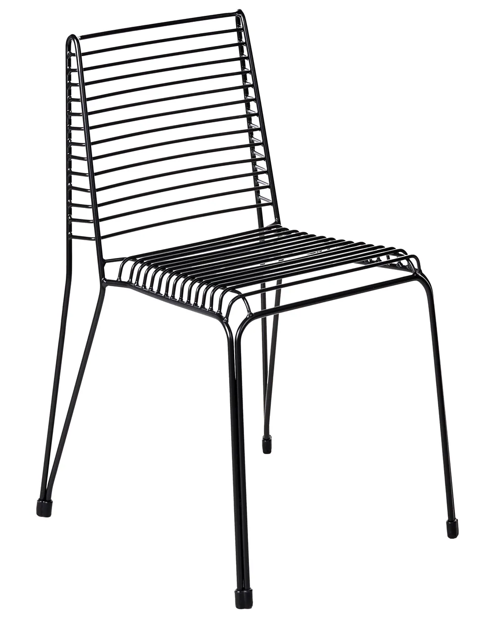 Set of 2 Garden Chairs CHIEVE Metal Black_1049224