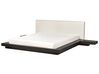 EU Super King Size Boucle Headboard Waterbed Dark Wood ZEN_931521