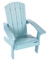 Chaise de jardin pour enfants bleu clair ADIRONDACK_918286