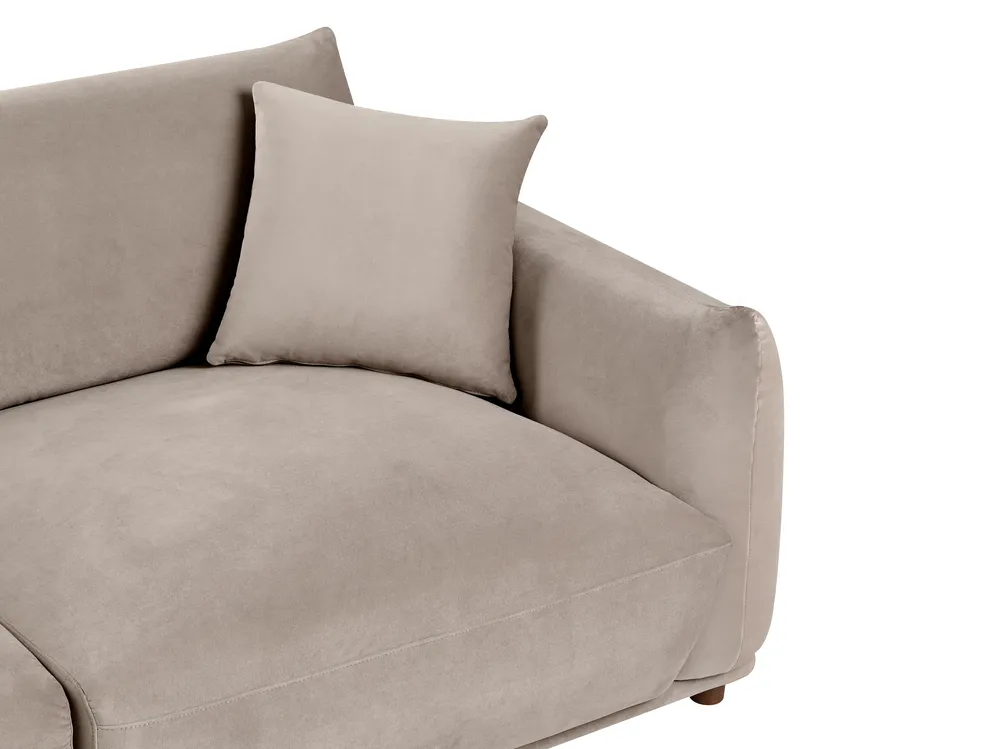 Sofa 3 Seater JUBEK Velvet Taupe_1077855