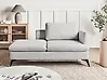 Right-Hand Chaise Longue SIEVOZ Fabric Light Grey