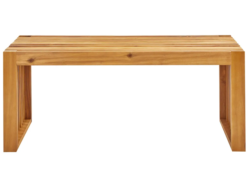 Garden Dining Set with Benches and Stools Seater BELLANO Acacia