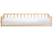 Kids Bed Pine Wood AURIBEAU 90 x 200 cm (EU Single) Light Brown_1051172