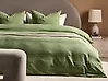 Duvet Cover Set SUMNER 200 x 200 cm Cotton Muslin Green