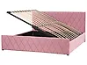 Säng med förvaring ROCHEFORT Sammet Rosa 180 x 200 cm