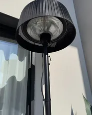 Riscaldatore a infrarossi da patio a piantana VARAZZE 1500 W Nero_983649
