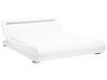 Faux Leather EU Super King Waterbed LED White AVIGNON_704840