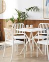 Set of 4 Garden Chairs White SERSALE_820413