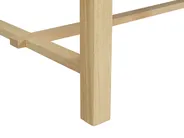 Dining Table BARNES Natural Ash Wood 160 cm 90 cm_897130