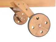 Lettino Prendisole con Cuscino CESANA PREMIUM Legno d'acacia Grigio chiaro_990955