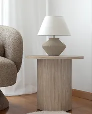 Side Table AMMON Travertine Effect_1020312
