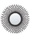 Espelho de parede redondo em rattan preto ⌀ 60 cm TAGOLU_822183