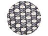 Set of 2 Outdoor Cushions Geometric Pattern ⌀ 40 cm Grey VALSORDA_882375