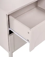 2 Drawer Bedside Table BOULIA Light Beige_1168940