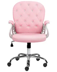 Sedia da scrivania PRINCESS Pelle sintetica Rosa_1082235