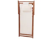 Set mit 2 klappbaren Liegestühlen AVELLINO Akazienholz Dunkelbraun_1177638