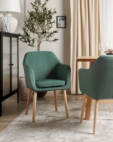 Velvet Dining Chair Green YORKVILLE II