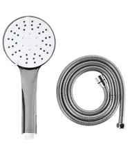 Shower Head and Hose Kit CHURUN 4-function Silver_988548