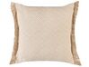 Sett med 2 pynteputer geometrisk mønster 45 x 45 cm beige LONAR_801399