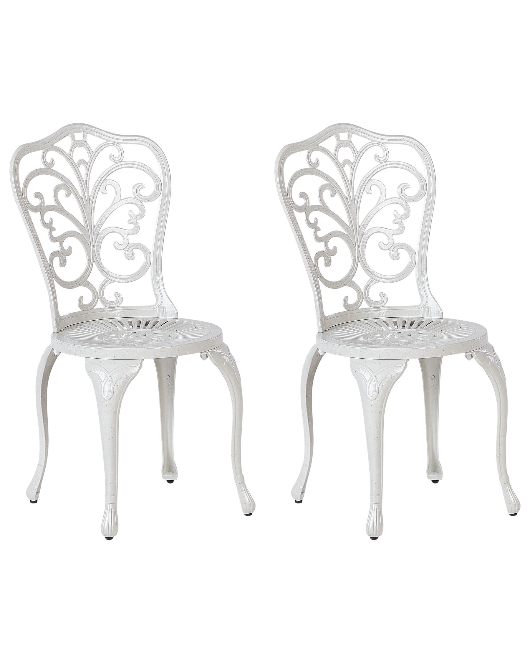 Lot de 2 chaises de jardin blanc TRIORA_931752