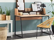 Home Office Desk GORUS 120 cm x 59 cm Light Brown_1182366