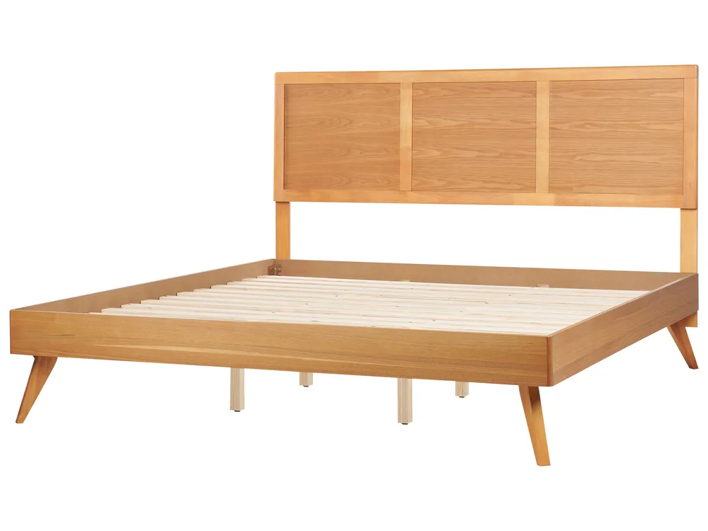 Bed ISTRES 180 x 200 cm (EU Super King) Natural Ash Wood_912589