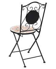 Set de 2 scaune de grădină SETTALA Pliabil Metal Multicolor_1155782