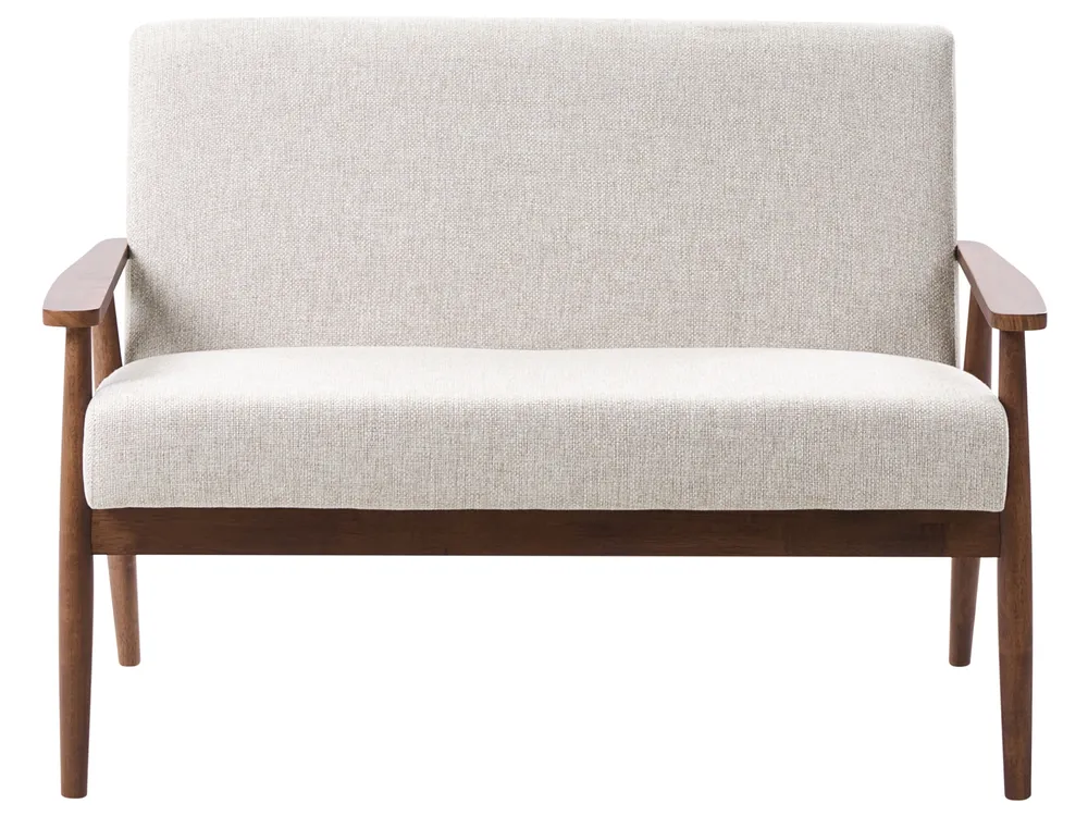 Living Room Set 6 Seater ESRUM Fabric Dark Brown/ Grey_1014974