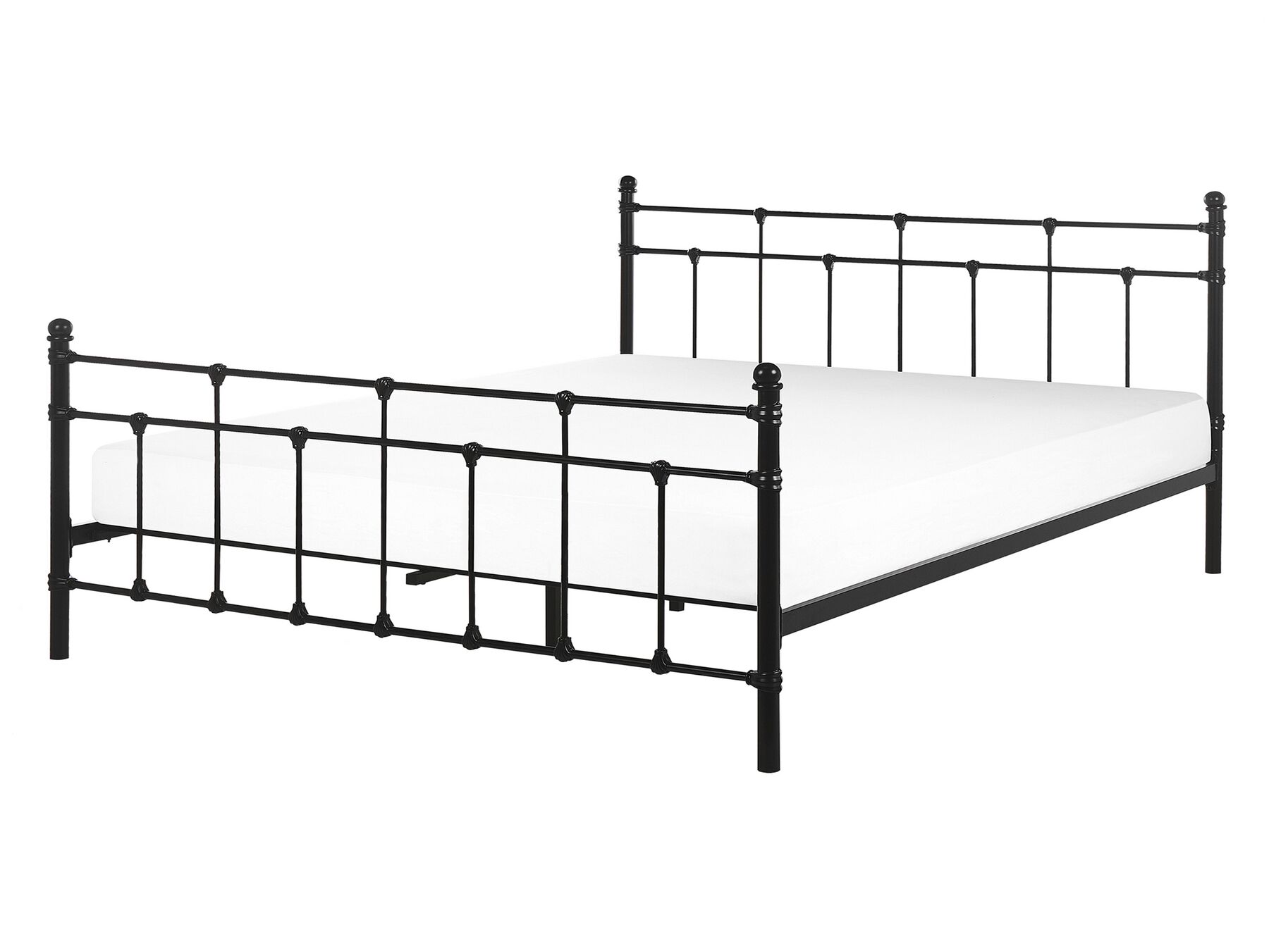 Kovová postel 140 x 200 cm černá LYNX_806496