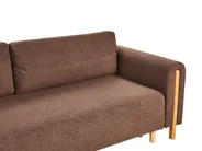 Sofa Bed 3 Seater KVAM with Storage Boucle Brown_1021890