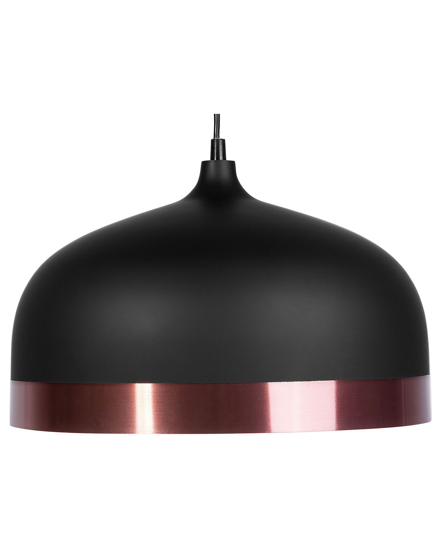 Metal Pendant Lamp Black PARINA_684681